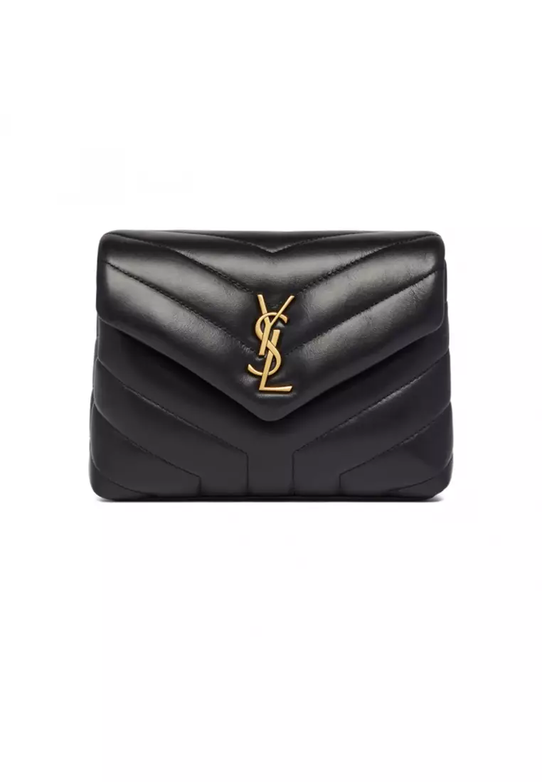 White Loulou Toy Strap Bag - Mini, Quilted Y Leather, Ysl Cassandre