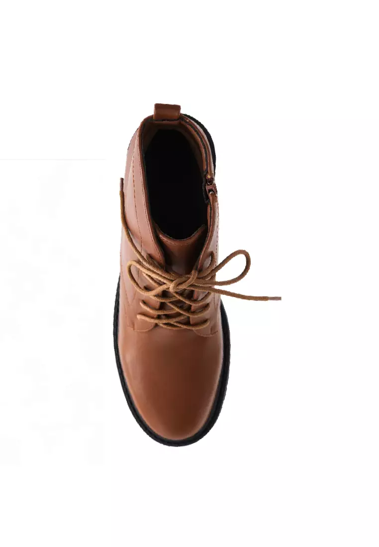 Women Faux Leather Pointed Fashion Boots - 240380104