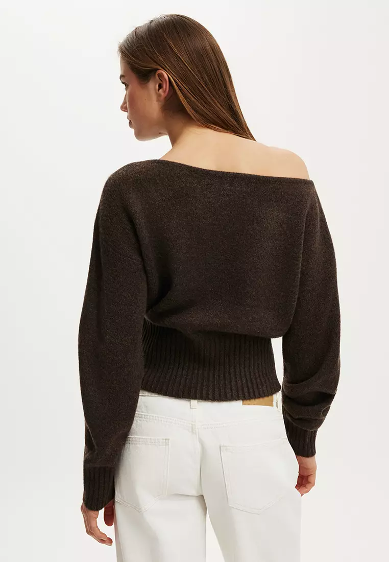 Softest Luxe Off Shoulder Knit Sweater