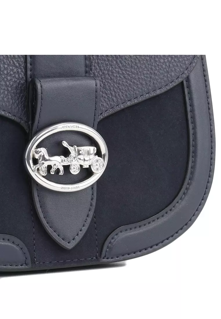 Buy Coach Coach Saddle Bag In Emboss Strap Black 2024 Online