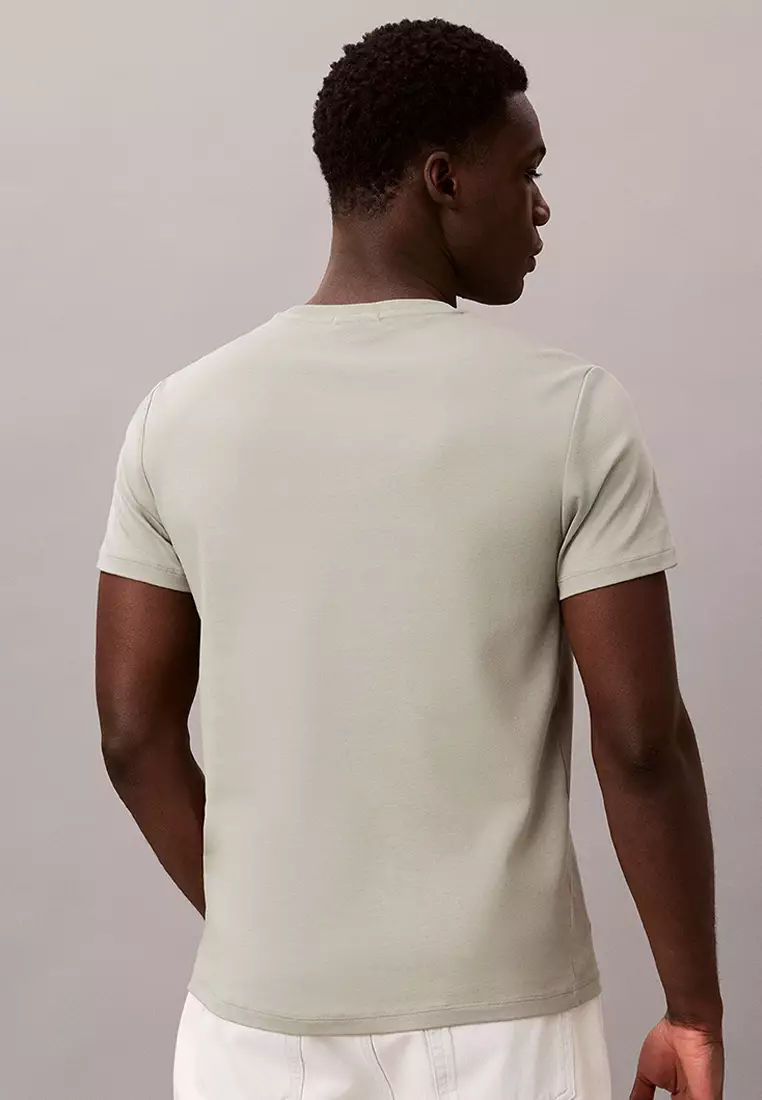 Slim Sleek Interlock Monogram Tee - Calvin Klein Jeans