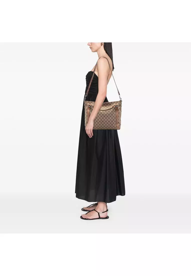 Pre-Loved Gucci Medium Gg Canvas Miss Gg Satchel