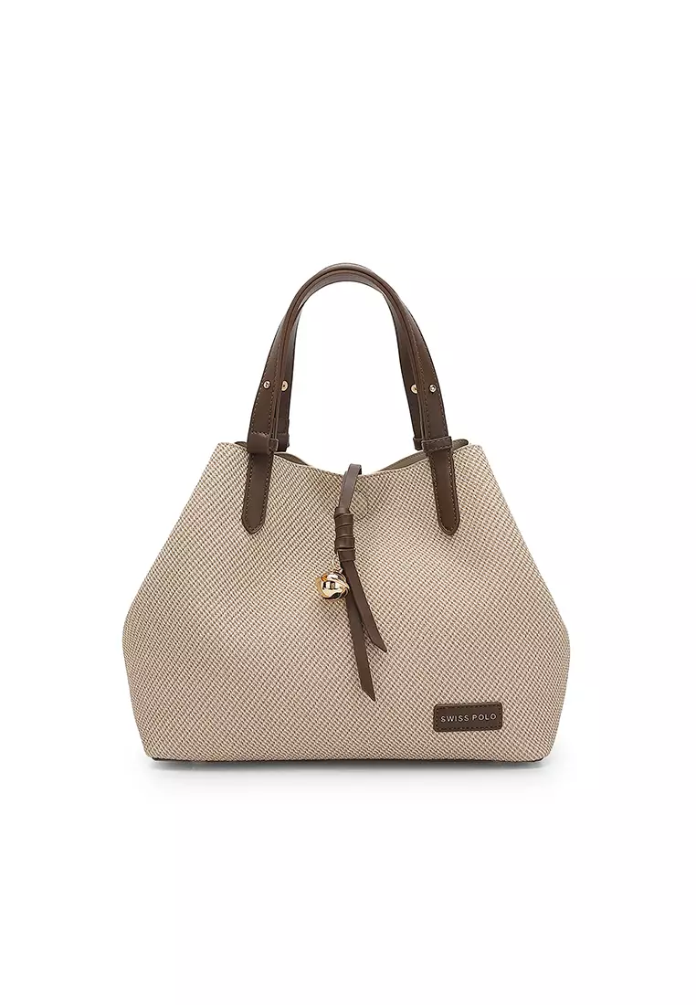 Women's Top Handle Bag / Sling Bag / Crossbody Bag / Shoulder Bag (Tas Tangan Wanita / Tas Selempang Wanita / Tas Bahu Wanita) - Cokelat