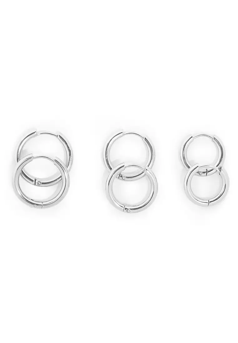 Buy Hey Harper Hoop Silver Earrings 2024 Online ZALORA Singapore
