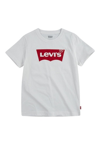Levi's white Levi's Boy's Batwing Logo Short Sleeves Tee (4 - 7 Years) - White C89D3KA608C8BCGS_1