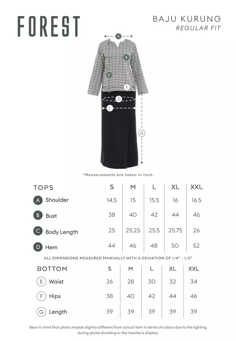 Forest Baju Kurung Perempuan - 885146-01Black