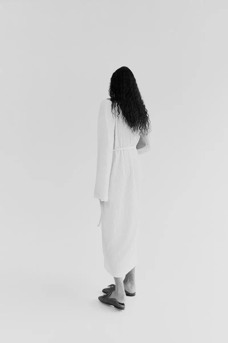 Crinkled jersey dress