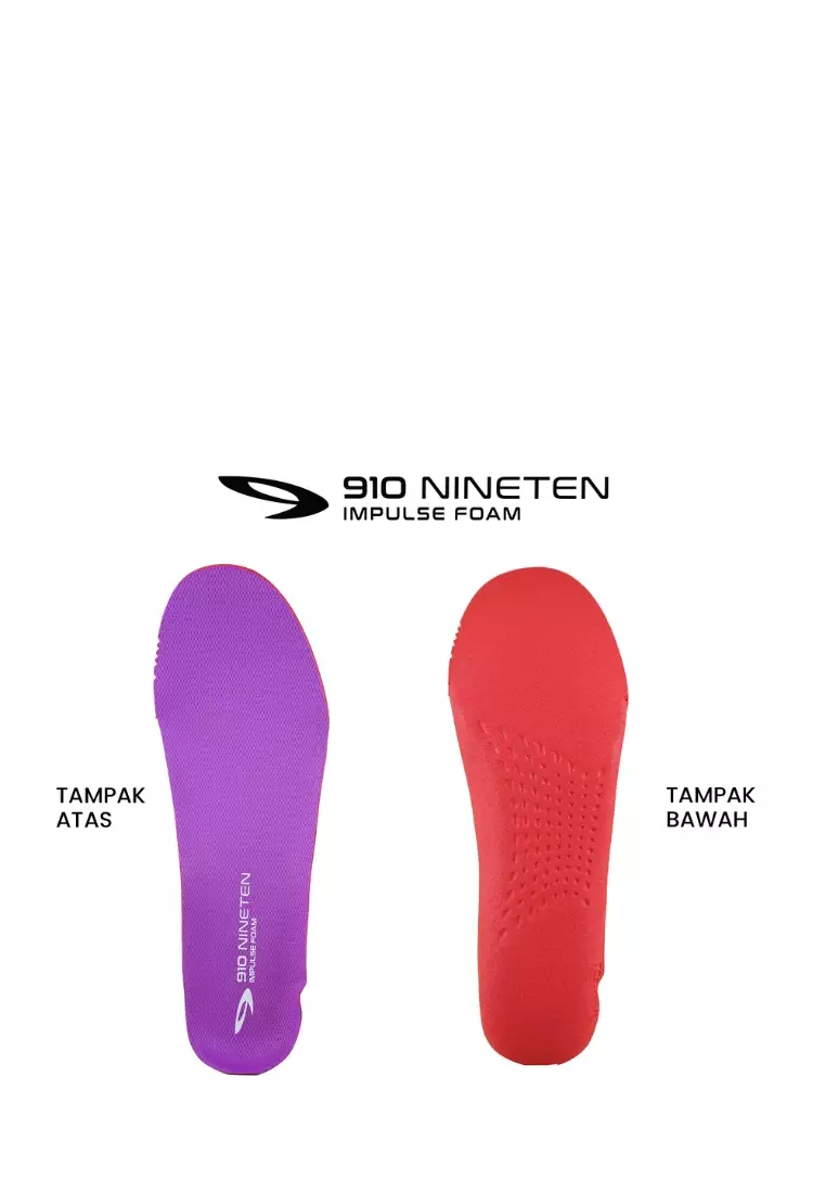 910 Nineten AURORUN Sepatu Lari - NAVY/UNGU/BIRU