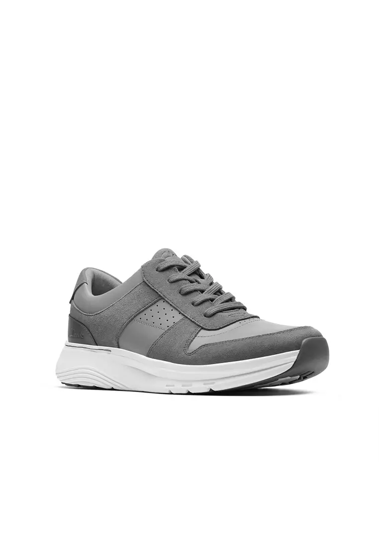 Mens Motion Trek Go Sneakers - Grey Combi