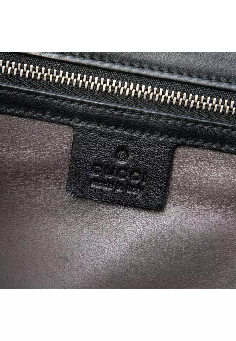 Pre-Loved Gucci Medium Leather Dollar Interlocking G Crossbody