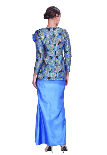 Buy Grace Kurung from Meraki Atelier in Blue only 450