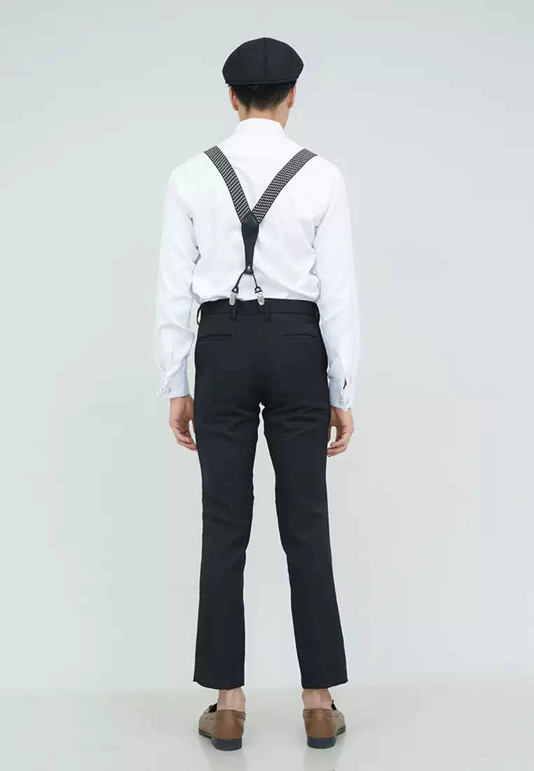 Houseofcuff Suspender Tali Jojon Karet ikat pinggang pria dewasa besar A08