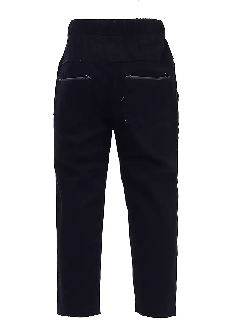 Presleyy Celana Chino Panjang Anak Laki-laki Skinny Pants Stretch Material Cotton Twill ORIGINAL - Black