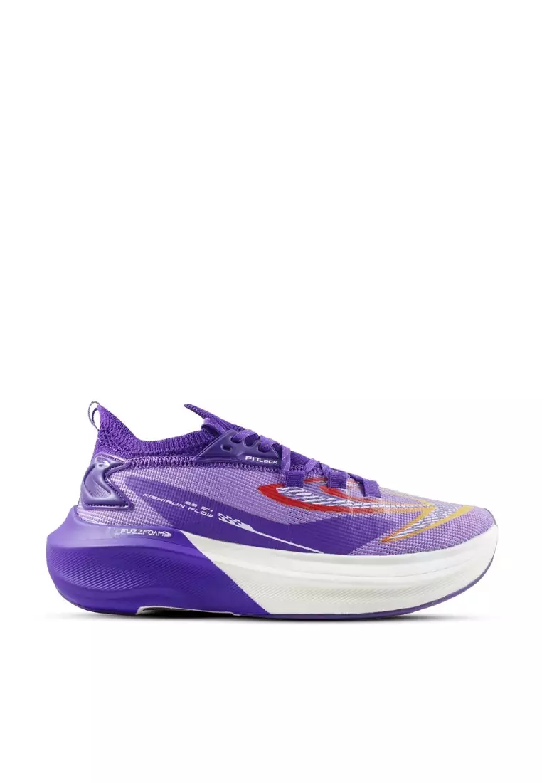 910 Nineten Kishi Run Flow Sepatu Lari - Ungu/Merah/kuning