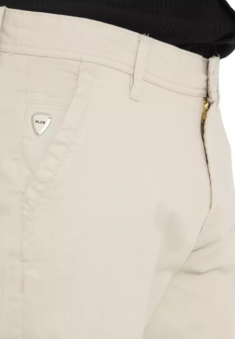 POLICE Celana Chino Panjang Cotton Premium Stretch Pria