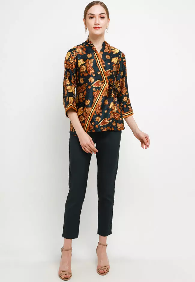 Blouse Batik Daun Keladi