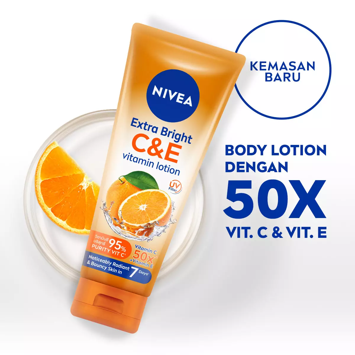 NIVEA Extra Bright C&E Vitamin Lotion 180ml - Body Lotion, Vitamin C&E