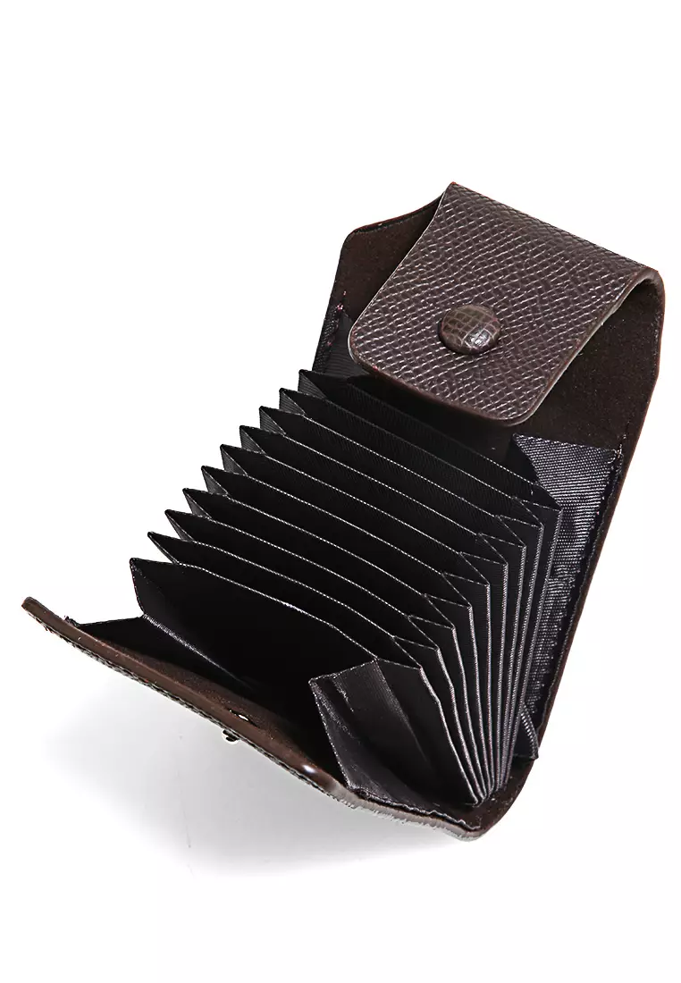 Dompet Kartu Pria Card Wallet Many Slot Simple Design Material Leather ORIGINAL