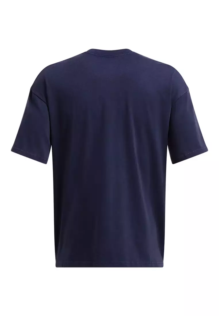 Under Armour Men's UA Heavyweight Oversized Logo Wash Short Sleeve