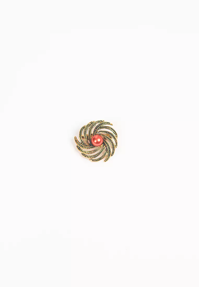 Houseofcuff lapel pin brooch bros untuk jas TUSUK GOLD A41