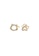 ZITIQUE gold Women's Diamond Embedded Hollowed Cat Head & Cat Paw Earrings - Gold E0543AC0E360E9GS_1