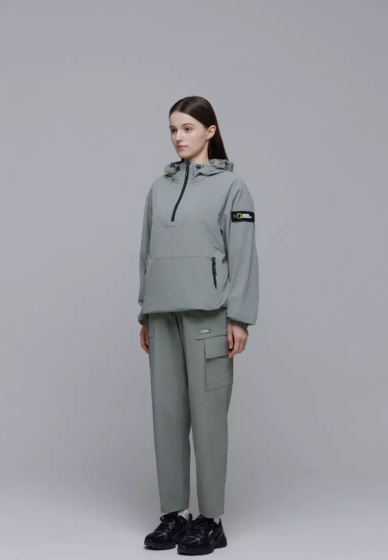Unisex ADELIE Lightweight Woven Stretch Long Sleeve Anorak Jacket