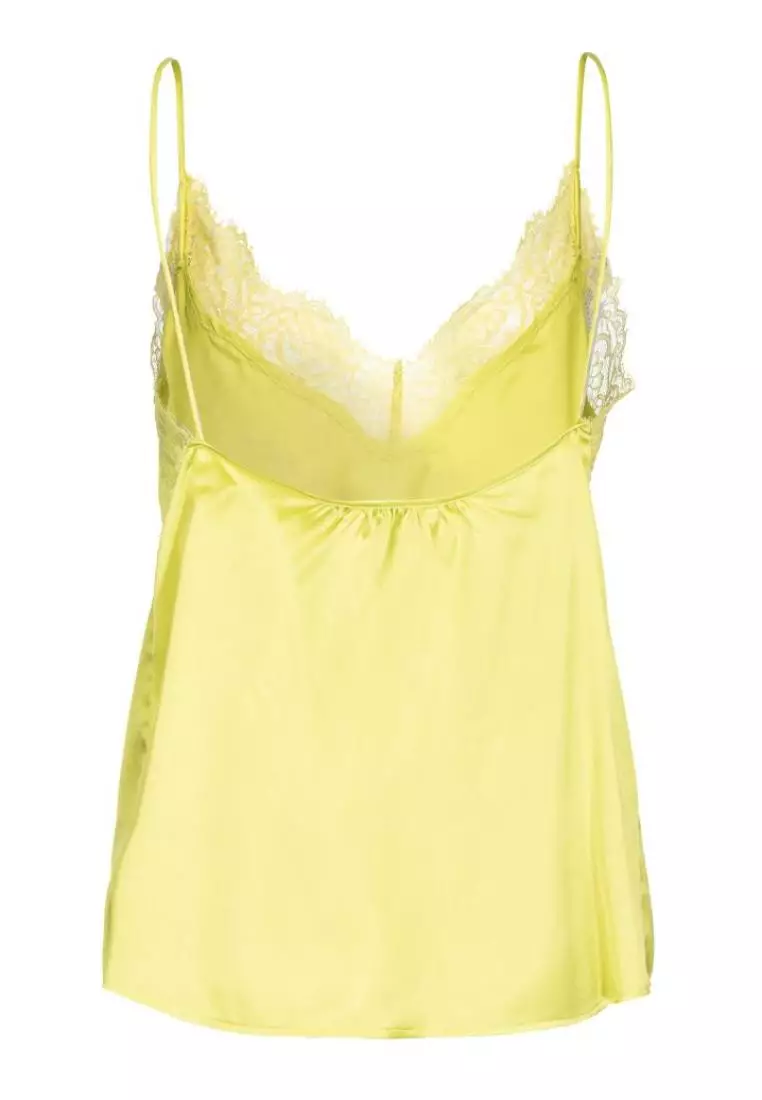 Buy Pinko TEVATRONE TOP SATIN STRETCH CON PIZZO 2025 Online