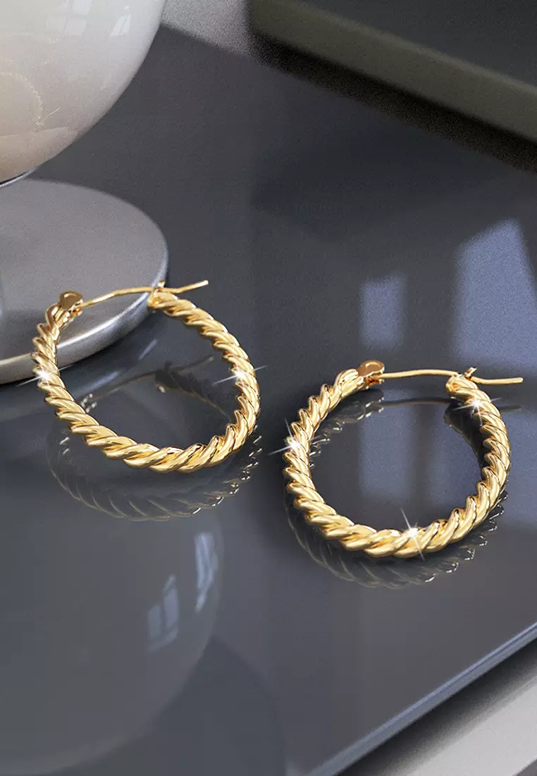 Mellenum Hoop Gold Layered Earrings