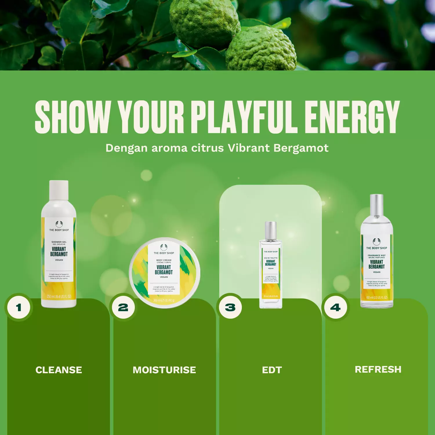 Vibrant Bergamot Eau De Toilette 50ml