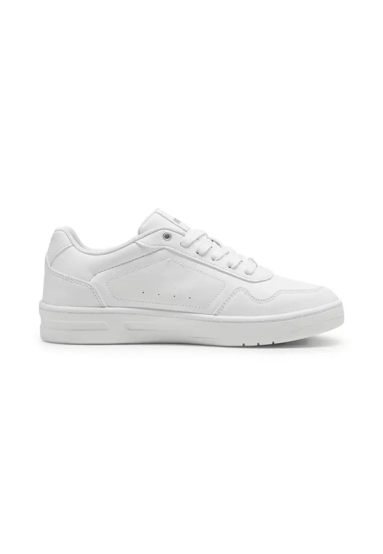 ★PUMA★ Coat Classic White Pink Silver 39502104 Puma Court Classy 39502104 - Women's White Sneakers- Trendyol