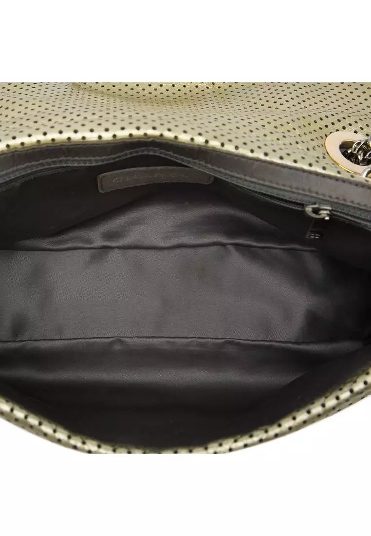 Pre-Loved Chanel Metallic Perforated Calfskin Reissue 2.55 Drill Flap