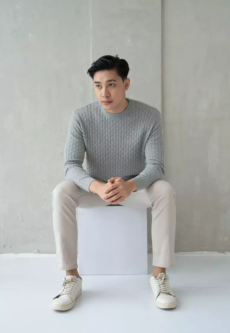 Kale Sylvester Grey / Sweater Rajut