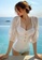 Halo white Chiffon Sleeves Slim Fit Swimsuits D7CE2US5638D62GS_3