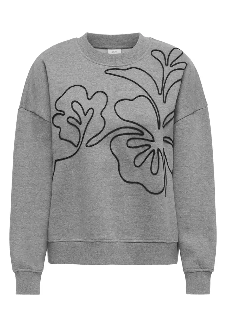 Long Sleeve Embroidered Sweatshirt