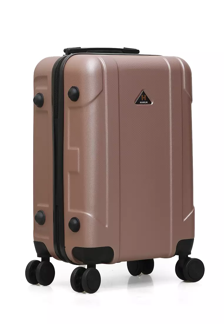 Carlton Koper Hardcase Unisex Size 20 Inch Suitcase Combination Lock Material ABS+PVC Coated ORIGINAL - Rose Gold