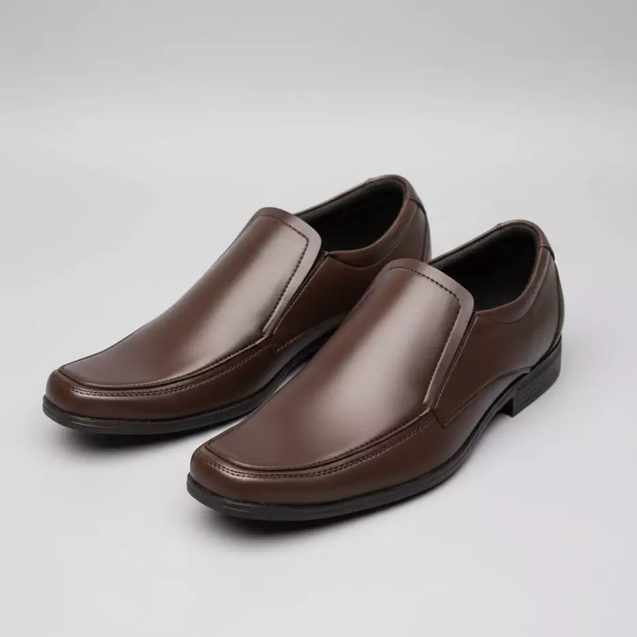 PAULMAY - Sepatu Formal Kerja Pria Venesia 25 - Slip on Dark Brown
