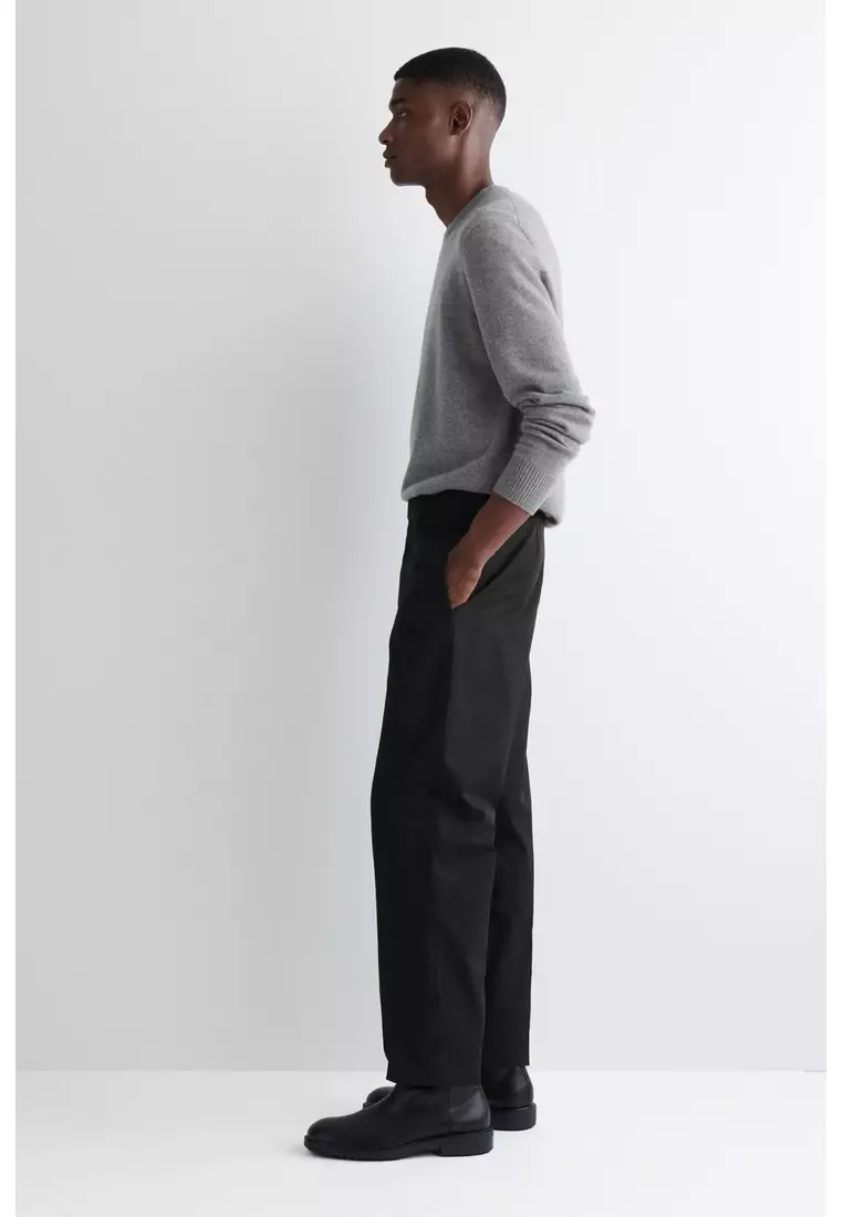 COTTON REGULAR-FIT STRAIGHT-LEG CHINOS