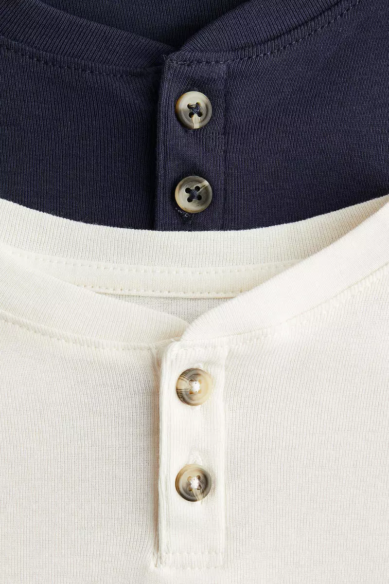 2-pack Henley T-shirts