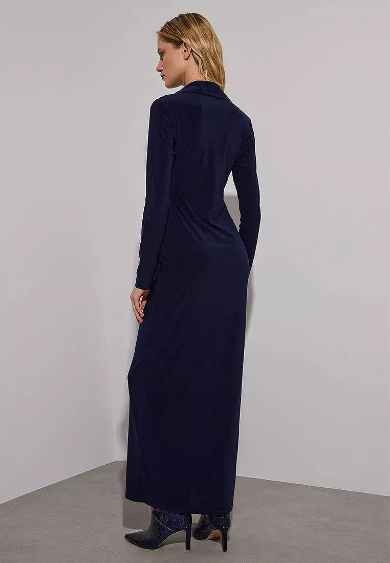 Polo Buttoned Maxi Shirt Dress