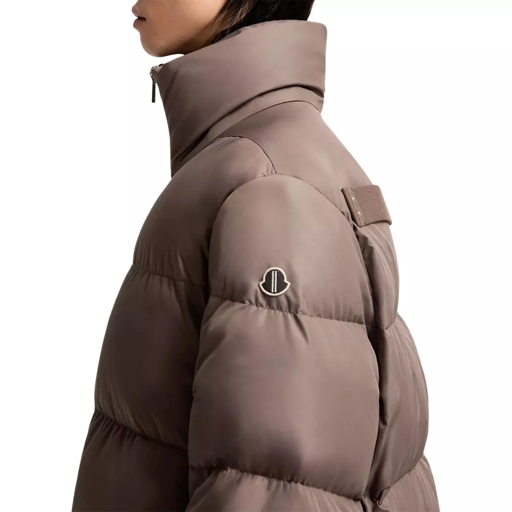 M + Rick Owens Cyclopic Short Down Jacket Taupe