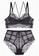 W.Excellence black Premium Black Lace Lingerie Set (Bra and Underwear) 7C80BUSE8BB9A1GS_1