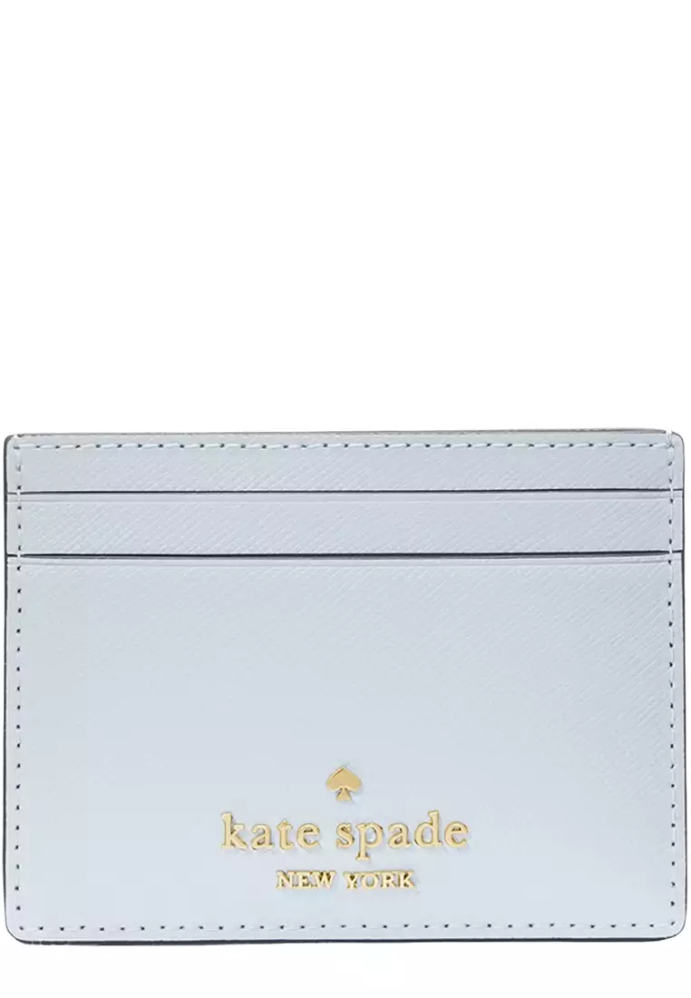 Madison Small Slim Card Holder - Watercolor Blue KI368
