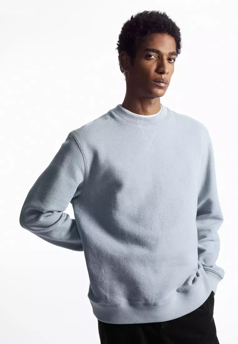 Buy COS Textured Jersey Sweatshirt 2024 Online ZALORA Singapore