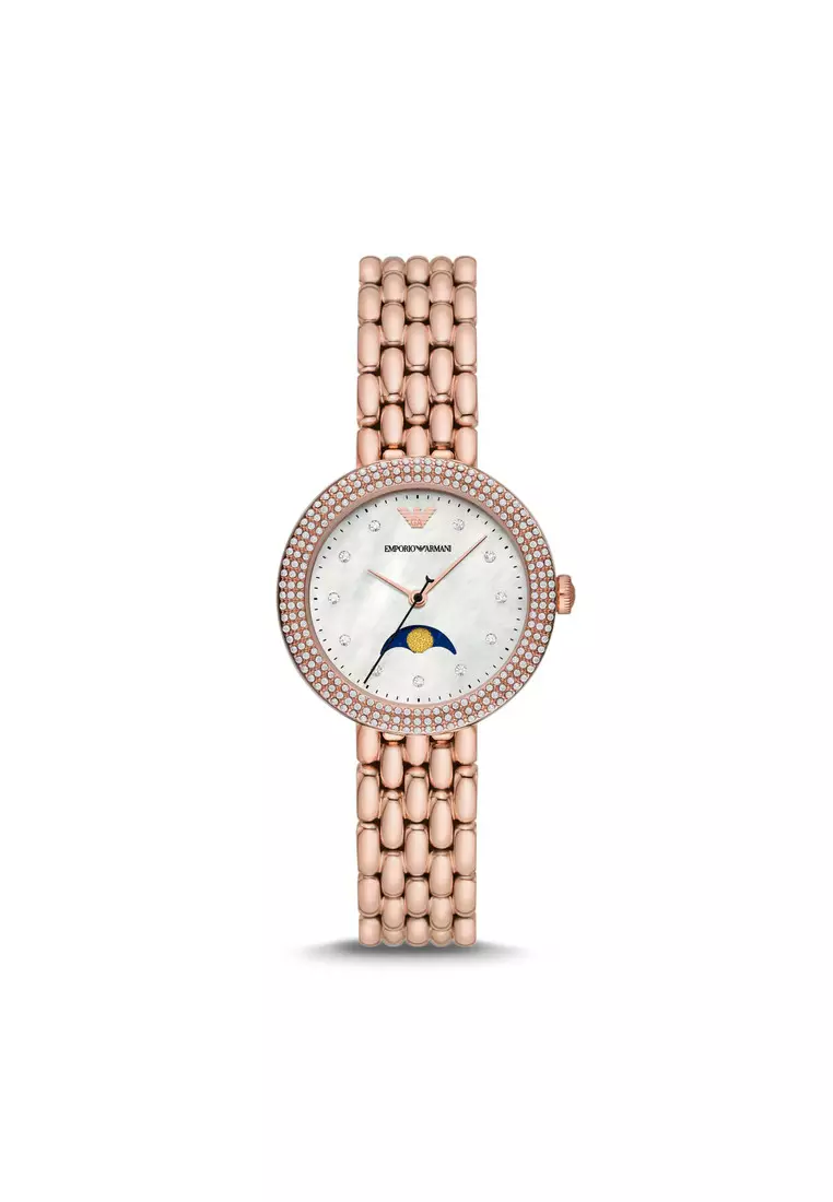 Jual Emporio Armani Emporio Armani Moonphase Rose Gold Stainless