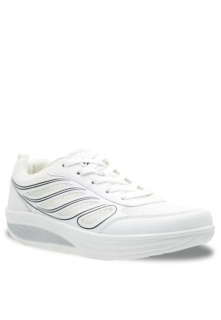 Women Lace up Knitted Lifestyle Sneakers - 240181008