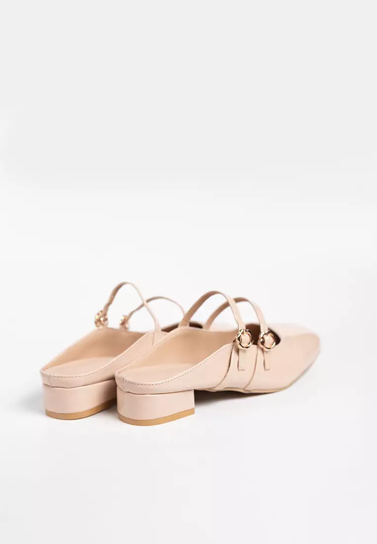 Milyy Mary Jane Glossy Mules