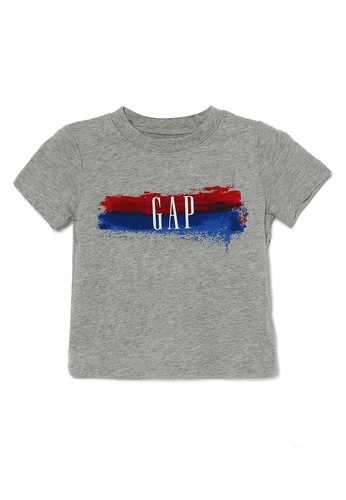 GAP grey Baby Logo T-Shirt FC6B5KA00EECC5GS_1