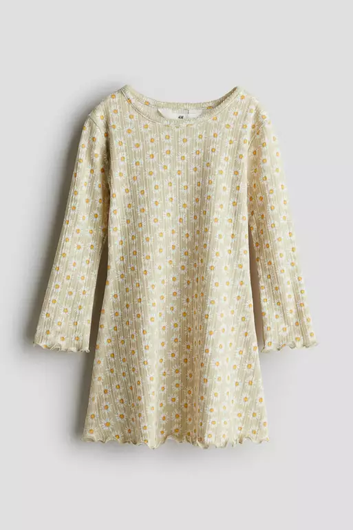 Long-sleeved jersey dress