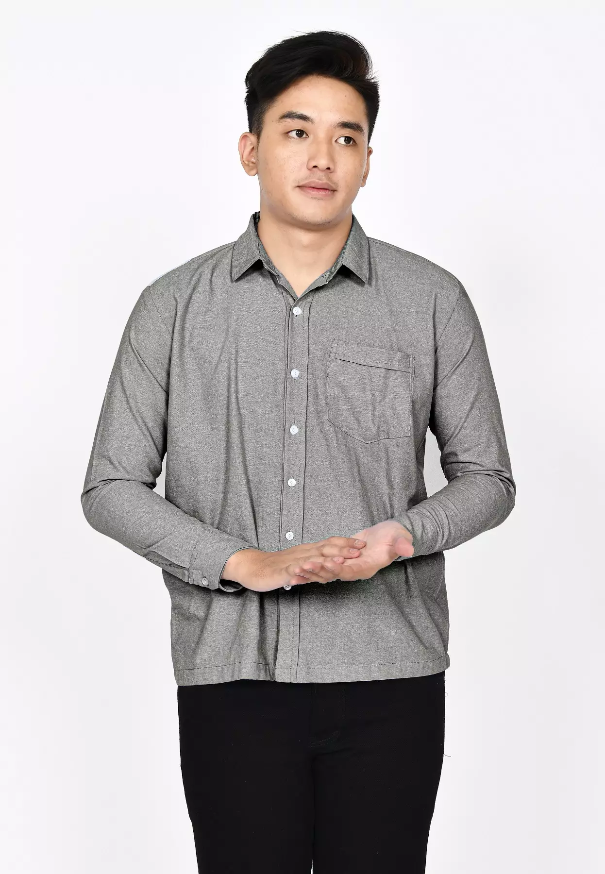 Kemeja Polos L/S James