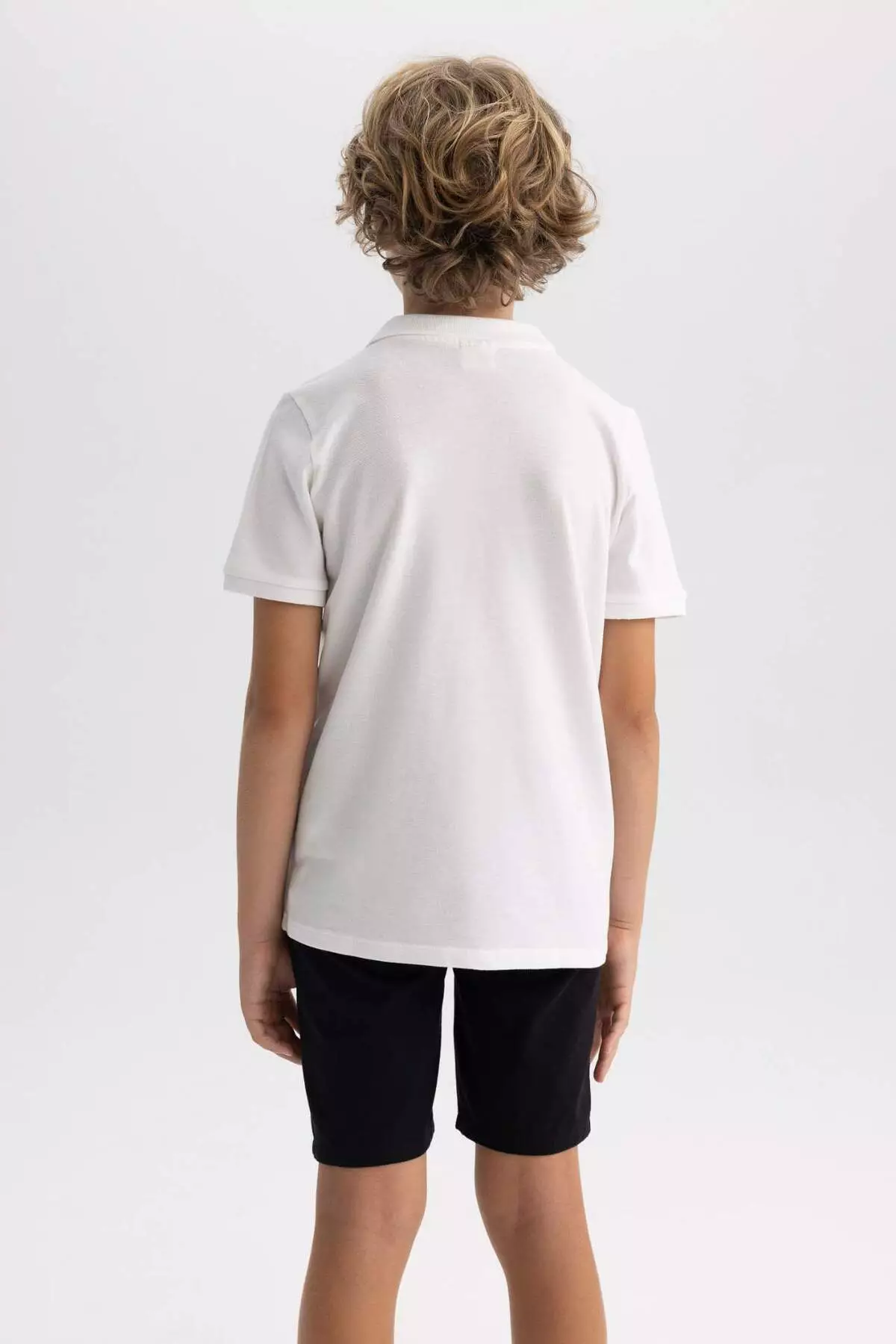 Boy's Pique Short Sleeve Basic Plain Polo T-Shirt B0668A8Ns